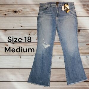 Lee Women's Medium Blue Wide Leg Jeans